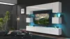 A modern living room with a wall-mounted entertainment unit. Náhled obrázku produktu