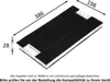 A product image showing carbon filters with dimensions indicated. Produktbild-Vorschau