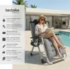 Chaise longue pliable CLOUD réglable en continu - gris Voir les images du produit 2