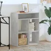 Maison Exclusive - Estantería para libros, color gris Vista previa de la imagen del producto 3