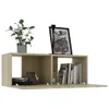 vidaXL Armoire TV Chêne Sonoma 80x30x30 cm Bois composite Voir les images du produit 11