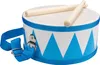 Trommel für Kinder blau/weiss – Holz, 20 cm, mit Sticks & Produktbild-Vorschau 1