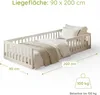 Kids Collective Kinderbett Bodenbett 90x200 cm mit Produktbild-Vorschau 2