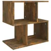 Comodino in rovere fumé 50x30x51,5 cm materiale in legno Anteprima dell’immagine prodotto 2