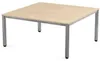 Schreibtisch Executive BxTxH 120x120x73cm Gestell verchromt Produktbild-Vorschau 2
