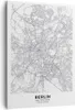 Bild auf Leinwand - Leinwandbild - Einteilig - Stadt Karte Produktbild-Vorschau 1