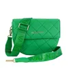 A green Valentino Bags handbag with a quilted pattern and a branded strap, shown against a white background. Anteprima dell’immagine prodotto