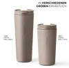 Thermobecher Edelstahl 720ml Kaffee Becher Trinkbecher Strohhalm isoliert Vinsun Produktbild-Vorschau