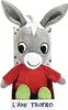 A plush toy donkey named Trotro sitting in its packaging. Produktbild-Vorschau