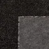 A close-up view of a carpet with a textured, speckled surface. A corner of the carpet is lifted, revealing a backing material. Produktbild-Vorschau
