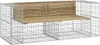 Panchina da giardino in gabbione 184x71x65,5 cm in legno di Anteprima dell’immagine prodotto 1