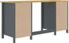 Scrivania Hill Grey 150x50x74 cm in legno di pino massiccio Anteprima dell’immagine prodotto 11