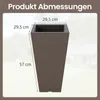 GOPLUS 2er Set Blumenkübel, Pflanzkübel aus Kunststoff mit Produktbild-Vorschau 4