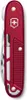 A red Swiss Army knife with silver accents, shown from a top-down perspective against a white background. Produktbild-Vorschau