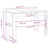 A diagram showing the dimensions of a table. Náhled obrázku produktu