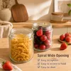 VINATO 4er Set 350ml Overnight Oats Gläser, Glasbehälter Produktbild-Vorschau 3