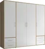 Kleiderschrank Valencia - 206x60x195cm - 4 Türen und 4 Produktbild-Vorschau 2
