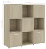 vidaXL Regál Sonoma Dub 90x30x90 cm výrobek ze dřeva Náhled obrázku produktu 8