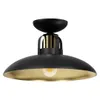 A black and gold ceiling light fixture with a single bulb. Produktbild-Vorschau