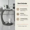 Carenza Home Beistelltisch C-Form Anthrazit, Sofatisch mit Produktbild-Vorschau 4