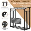 Haardhoutrek buiten met dak en 2 afdekzeilen 185x70x185 cm Productafbeelding-voorbeeld 6