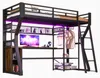 Łóżko piętrowe 90x200 cm z biurkiem, miejscem do Podgląd zdjęcia produktu 9