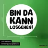 Huuraa Aufkleber Bin da  kann losgehen 10cm rund Sticker Produktbild-Vorschau 3