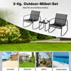 3dílný houpací bistro set, sada terasového nábytku se 2 Náhled obrázku produktu 9