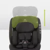 A child car seat with a green headrest overlay, indicating adjustability. Produktbild-Vorschau