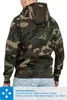 Mivaro Herren Sweatjacke Camouflage mit Kapuze Regular Fit Produktbild-Vorschau 5