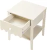 Nachttisch 'Luspoo' mit Schublade 50 x 40 x 40 cm Cremeweiß Produktbild-Vorschau 5