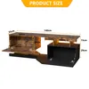 TV-Schrank 140 cm breit-modernes Lowboard mit Stauraum & Produktbild-Vorschau 2