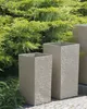BELIANI Blumenkübel Beige 30 x 30 x 60 cm aus Steingemisch Produktbild-Vorschau 2