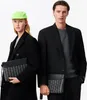 LACOSTE pochette  The Blend Clutch Monogram Noir Gris nero Anteprima dell’immagine prodotto 16