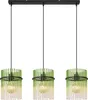 Globo Lighting Hängeleuchte Metall schwarz matt, Glasstäbe Produktbild-Vorschau 2