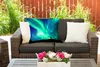 MuchoWow® Outdoor Kissen - Nordlichter - Silhouette - Berg Produktbild-Vorschau 5