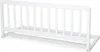 A white wooden bed rail on a white background. Voir les images du produit