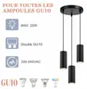 ZMH Hanglamp Modern Rond, 3-lichts, Hanglamp, Pendellamp, Productafbeelding-voorbeeld 9