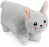 BRUBAKER Kuscheltier-Kissen Hase - 2 in 1 Plüschtier und Produktbild-Vorschau 7
