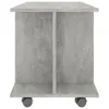 Mobile TV con rotelle grigio cemento 80x40x45 cm materiale Anteprima dell’immagine prodotto 4