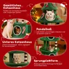 A collage of images showcasing different features of a cat tree, with text descriptions in German. Anteprima dell’immagine prodotto