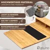 eluno Sofatablett aus Bambus mit Silikonablage und Produktbild-Vorschau 5