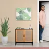 Komoda Relaxdays z plecionką rattanową, wys. x szer. x gł.: Podgląd zdjęcia produktu 3