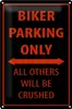 Blechschild Fahrrad 20x30cm Biker parking only Produktbild-Vorschau 1