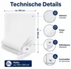 Fliegengitter Fenster 130 x 150 cm Weiß mit Klettband Produktbild-Vorschau 5