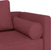 vidaXL Chaiselongue mit Kissen Weinrot Stoff Produktbild-Vorschau 6
