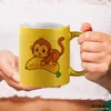Huuraa Glitzertasse Süßer Affe Comic 330ml Gold Keramik Produktbild-Vorschau 3