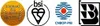 A collage of four different certification and award logos. Podgląd zdjęcia produktu