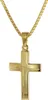 trendor 75125 Anhänger Kreuz 585 Gold (14 Karat) mit goldplattierter Kette 1 Produktbild-Vorschau