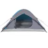 Kuppel-Campingzelt 4 Personen, Familienzelt UV-Schutz, Blau Produktbild-Vorschau 7